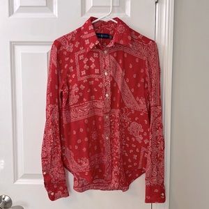 Ralph Lauren button down linen shirt